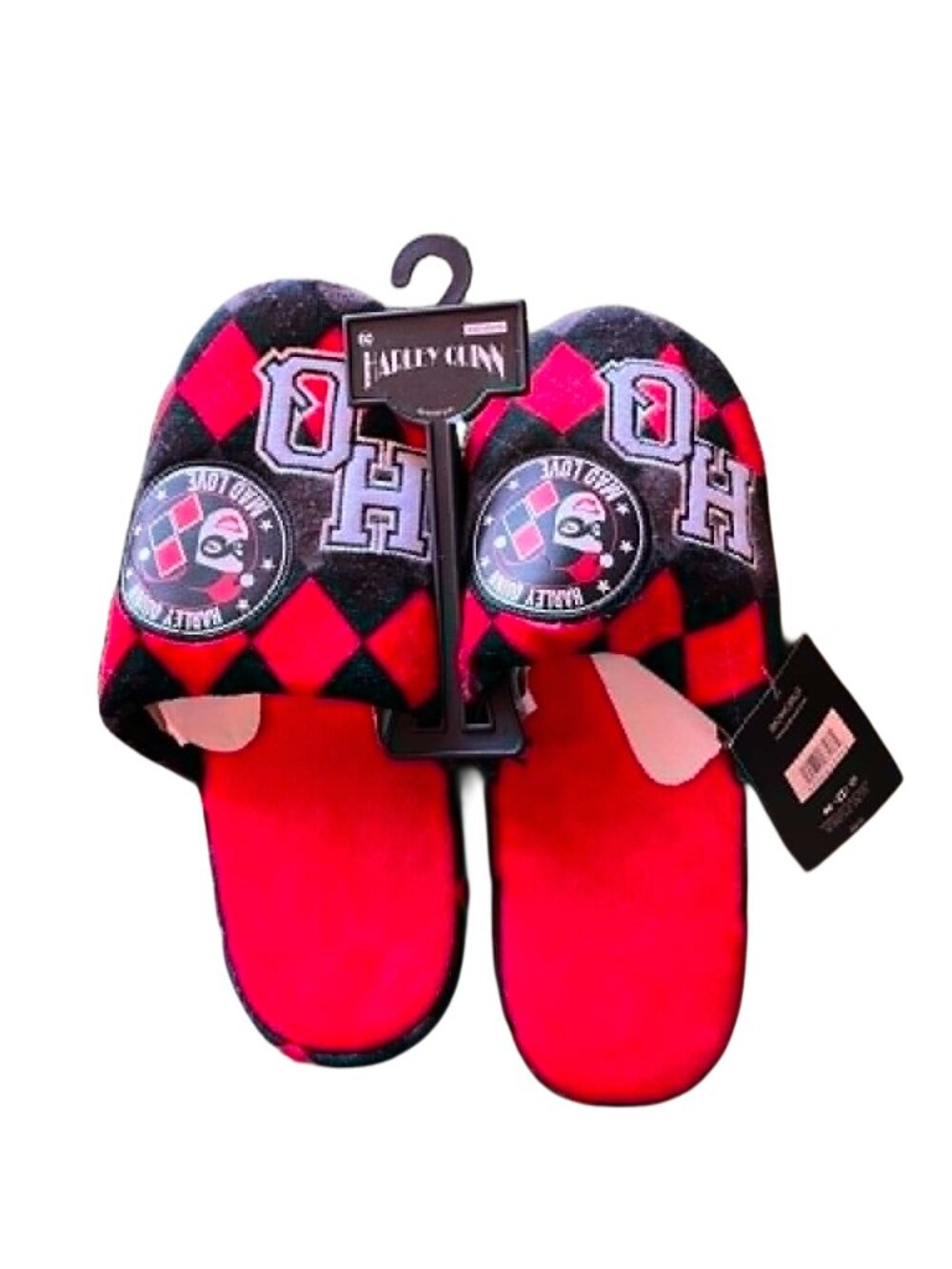Bioworld DC Comics Harley Quinn Mad Love Women's Slippers Size Medium - P1